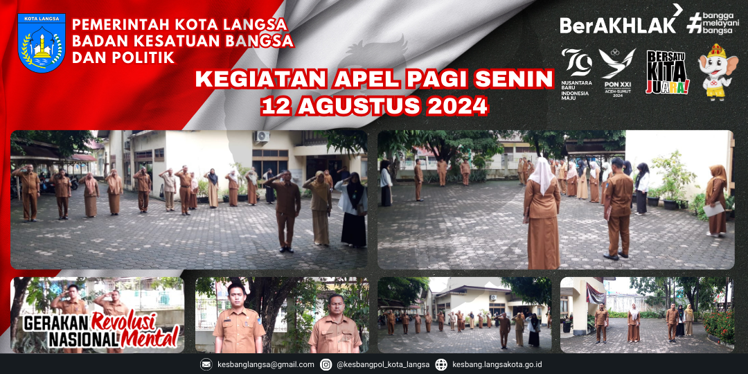 Kegiatan Apel Senin Pagi 12 Agustus 2024
