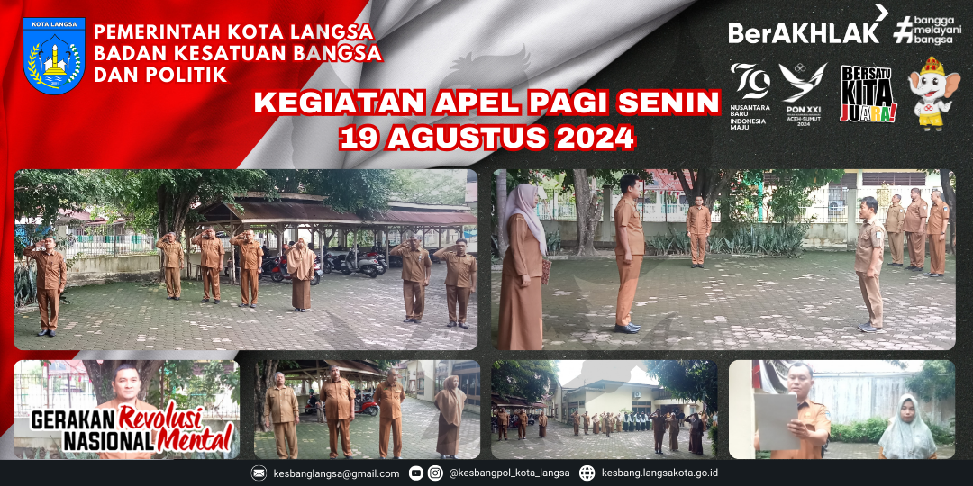 Kegiatan Apel Senin Pagi 19 Agustus 2024