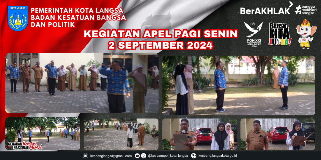 Kegiatan Apel Senin Pagi 2 September 2024