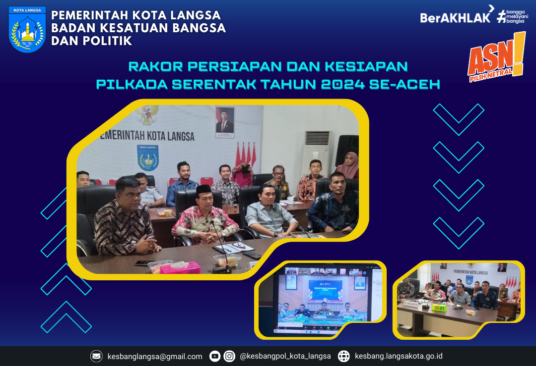 Rakor Persiapan dan Kesiapan Pilkada Serentak Tahun 2024 Se-Aceh