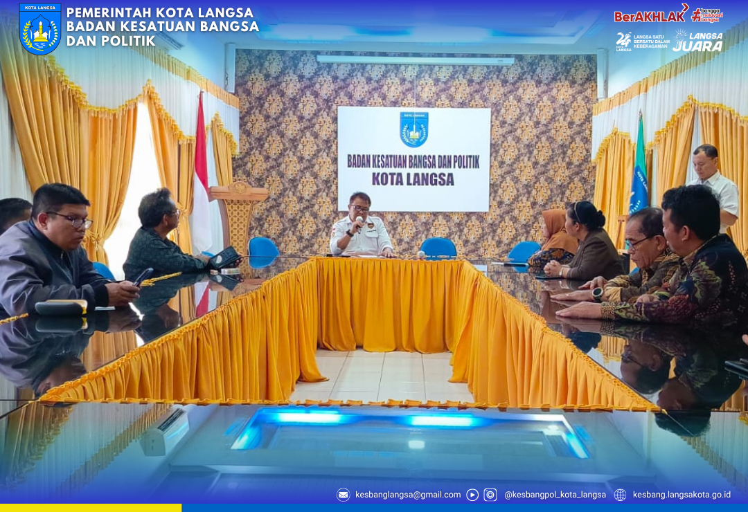 Kaban Badan Kesbangpol Kota Langsa Menerima Kunjungan Kerja Komisi I DPRD Kabupaten Humbang Hasundutan