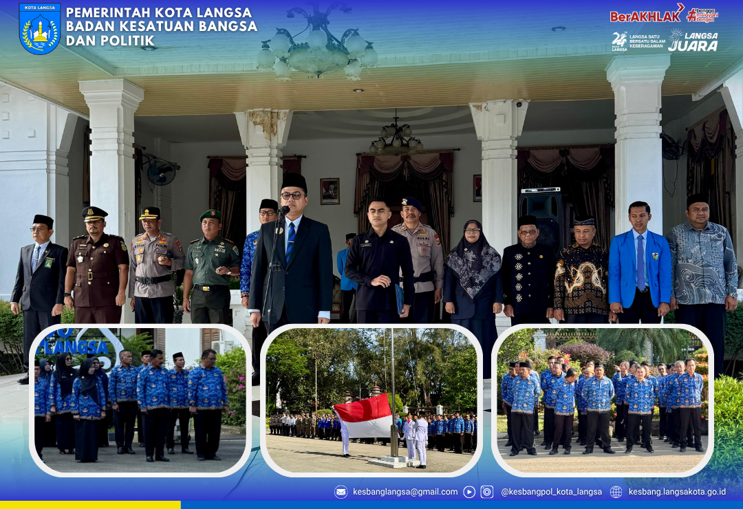 Badan Kesbangpol Kota Langsa Hadiri Upacara Peringatan Hari Sumpah Pemuda ke-97 Tahun 2025