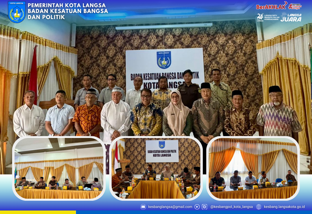 Kesbangpol Kota Langsa Gelar Rapat Gabungan FKUB dan Tim Kewaspadaan Dini Bahas Kondisi Wilayah